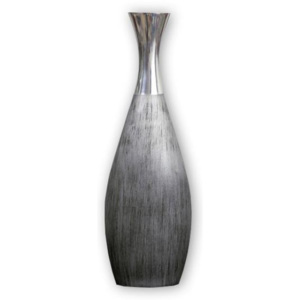 Eurofirany, Dekorácie - Váza Nadia 1B, 53 cm - strieborná