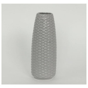 Autronic Keramická váza Knitt, sivá
