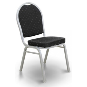 TEMPO KONDELA JEFF konferenčná stolička - čierna / sivá