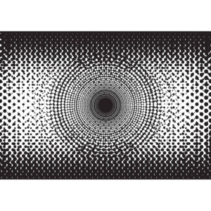 Fototapeta, Tapeta Abstraktné umenie čiernobiele, (91 x 211 cm)