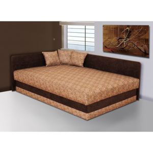 Lacná posteľ Robin 120x200 cm Barva: hnědá