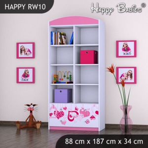 Regál Happy Pink RW10 - Výpredaj