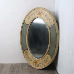Chalupárskej maľované zrkadlo ovál 87cm