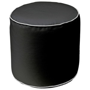 Čierny puf 13Casa Bicolor Cylindre