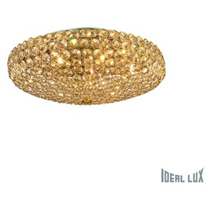 Prisadené nástenné a stropné svietidlo Ideal lux KING 073231 - zlatá