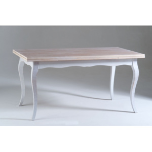 Biely drevený jedálenský stôl Castagnetti Chloe, 160 x 85 cm