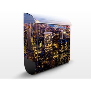 Poštová schránka s potlačou New York Skyline bei Nacht