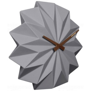 Designové nástěnné hodiny KA5531GY Karlsson Origami 27cm