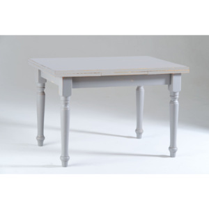 Sivý drevený rozkladací jedálenský stôl Castagnetti Corinne, 120 x 80 cm