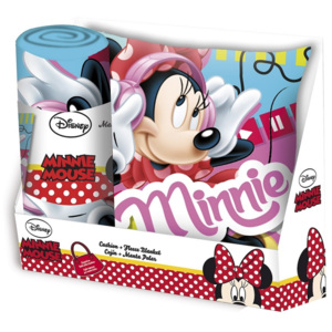 Darčekový set vankúš + deka Minnie Mouse