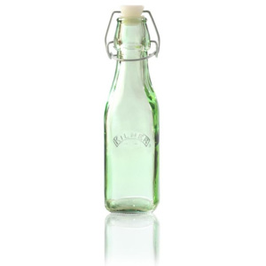 Sklenená fľaštička s klipsou Green 250 ml