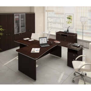 Zostava kancelárskeho nábytku TopOffice 1 wenge