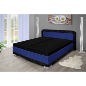 Nabytekmorava Manželská posteľ s úložným priestorom JARO 200x160 Barva: Modrá