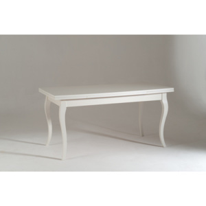 Biely rozkladací drevený jedálenský stôl Castagnetti Piatto