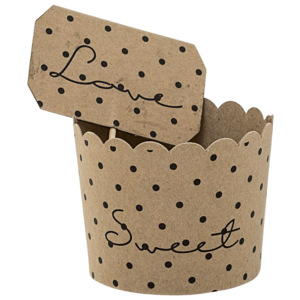 Papierové košíčky na muffiny - 8 ks