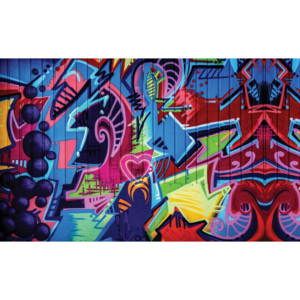 Fototapeta, Tapeta Graffiti Street Art, (91 x 211 cm)