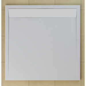 WIQ 080 04 04 SanSwiss Sprchová vanička štvorcová 80×80 cm biela, kryt biely