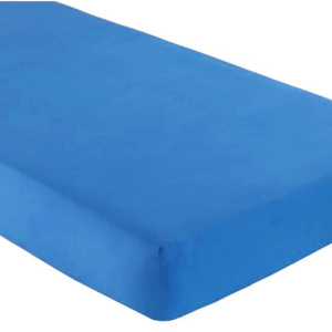 Gipetex Natural Dream Talianska plachta s gumičkou 100% bavlna stredne modrá v.25cm - 180x200 cm