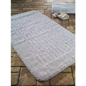 Biela predložka do kúpeľne Confetti Bathmats Cotton Beige, 70 × 120 cm
