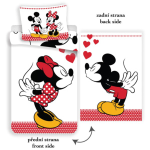 Jerry Fabrics Obliečky Licenčné Mickey a Minnie in love 140 x 200