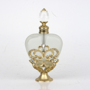 Vintage flakón na parfum zlatý 15,8cm