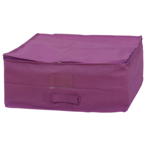 Úložný box textilný m fialový
