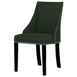 Tmavozelená stolička s čiernymi nohami Ted Lapidus Maison Patchouli