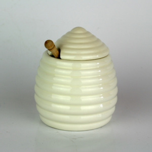 Keramická nádoba na med 13x10 cm