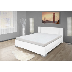 Luxusná posteľ s úložným priestorom Luna 180x200 cm Barva: eko bílá