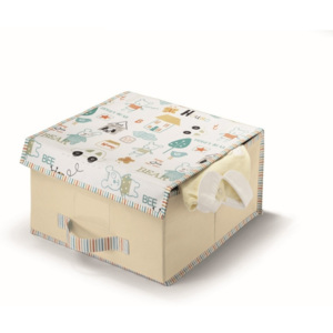 Krémový úložný box Cosatto Baby, 30 x 30 cm