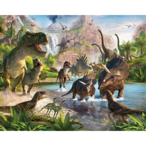 Detská fototapeta dinosaury 304x243
