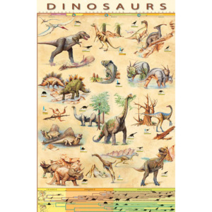 Plagát, Obraz - Dinosaurs, (61 x 91,5 cm)