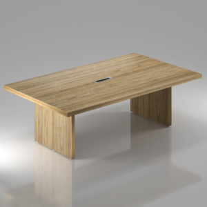 Konferenčný stôl Lineart 240 x 140 cm brest svetlý