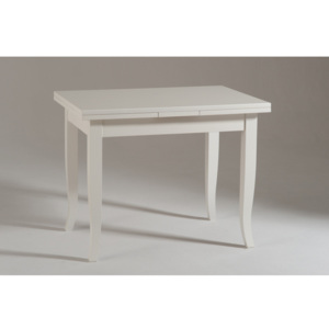 Biely rozkladací drevený jedálenský stôl Castagnetti Šíbl