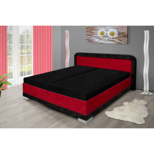Nabytekmorava Manželská posteľ s úložným priestorom JARO 200x160 Barva: bordó