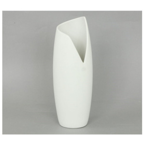 Autronic Keramická váza Ella biela, 27 cm