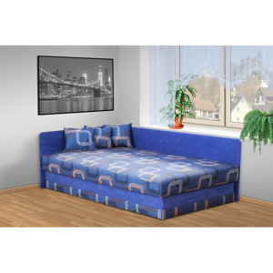 Lacná posteľ Robin 120x200 cm Barva: Modrá