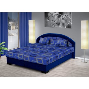 Nabytekmorava Manželská posteľ s úložným priestorom Lenka 170x200 cm Barva: modrá/MEGA 11