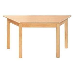 Dřevěný jedálenský stôl - lichobežníkový