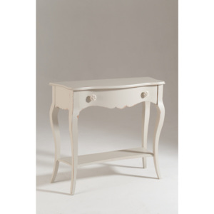 Biely drevený konzolový stolík Olle