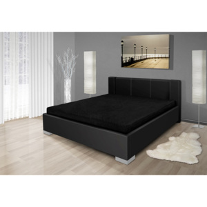 Luxusná posteľ s úložným priestorom Finn 180x200 cm Barva: eko černá