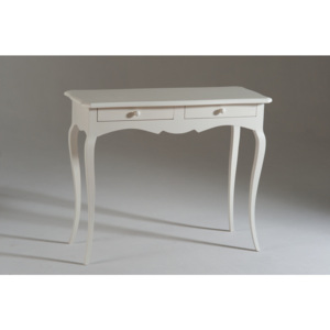 Biely drevený konzolový stolík s 2 zásuvkami Castagnetti Firenze