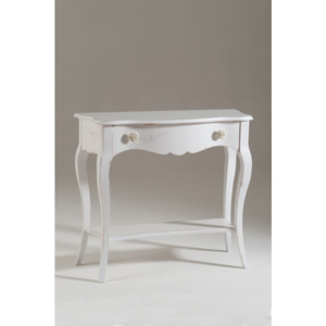 Biely drevený konzolový stolík Castagnetti Sheila