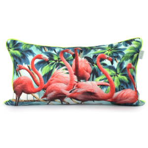 Bavlnená obliečka na vankúš HF Living Flamingos 50 × 30 cm