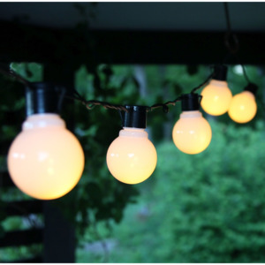 Svetelná LED reťaz White bulbs - 16 žiaroviek (kód BDAY10 na -20 %)