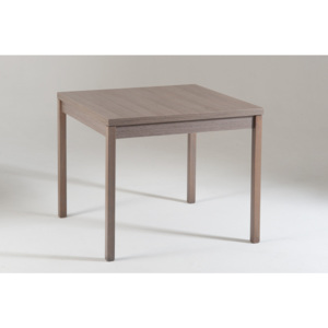 Sivý drevený rozkladací jedálenský stôl Castagnetti Top, 90 cm