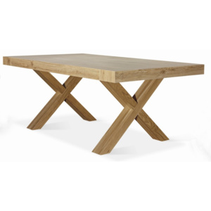 Rozkladací jedálenský stôl z bukového dreva Castagnetti Cross, 180 cm