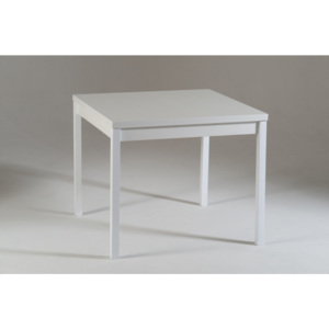 Biely drevený rozkladací jedálenský stôl Castagnetti Top, 90 cm