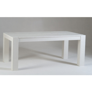 Biely rozkladací jedálenský stôl z jedľového dreva Castagnetti Dinin, 180 cm