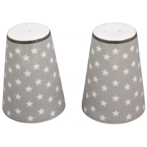 Solnička a korenička Light grey star